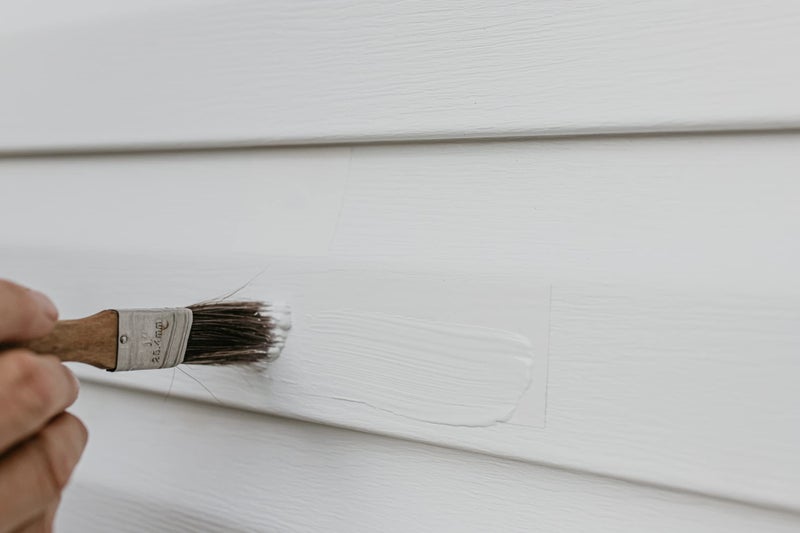 Mendyl Vinyl and Stucco Siding Repair Kit - Cover Any Cracks Holes or Blemishes - White Durable Self-Adhesive Paintable Vinyl Siding Patch Cut to Fit and Cover Any Cracks - 2 Patches (2) - Image 5